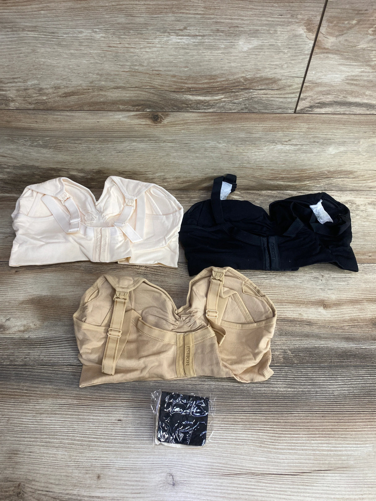 NEW Hofish Full Bust Seamless Nursing Maternity Bras 3pk sz Large