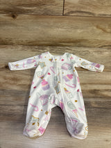 Just One You Blanket Sleeper White sz Newborn