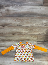 NEW Little Bird Super Thankful Layered Sleeve Shirt White sz 3-4T