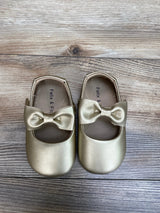 Felix & Flora Bow Mary Janes Gold sz 5c