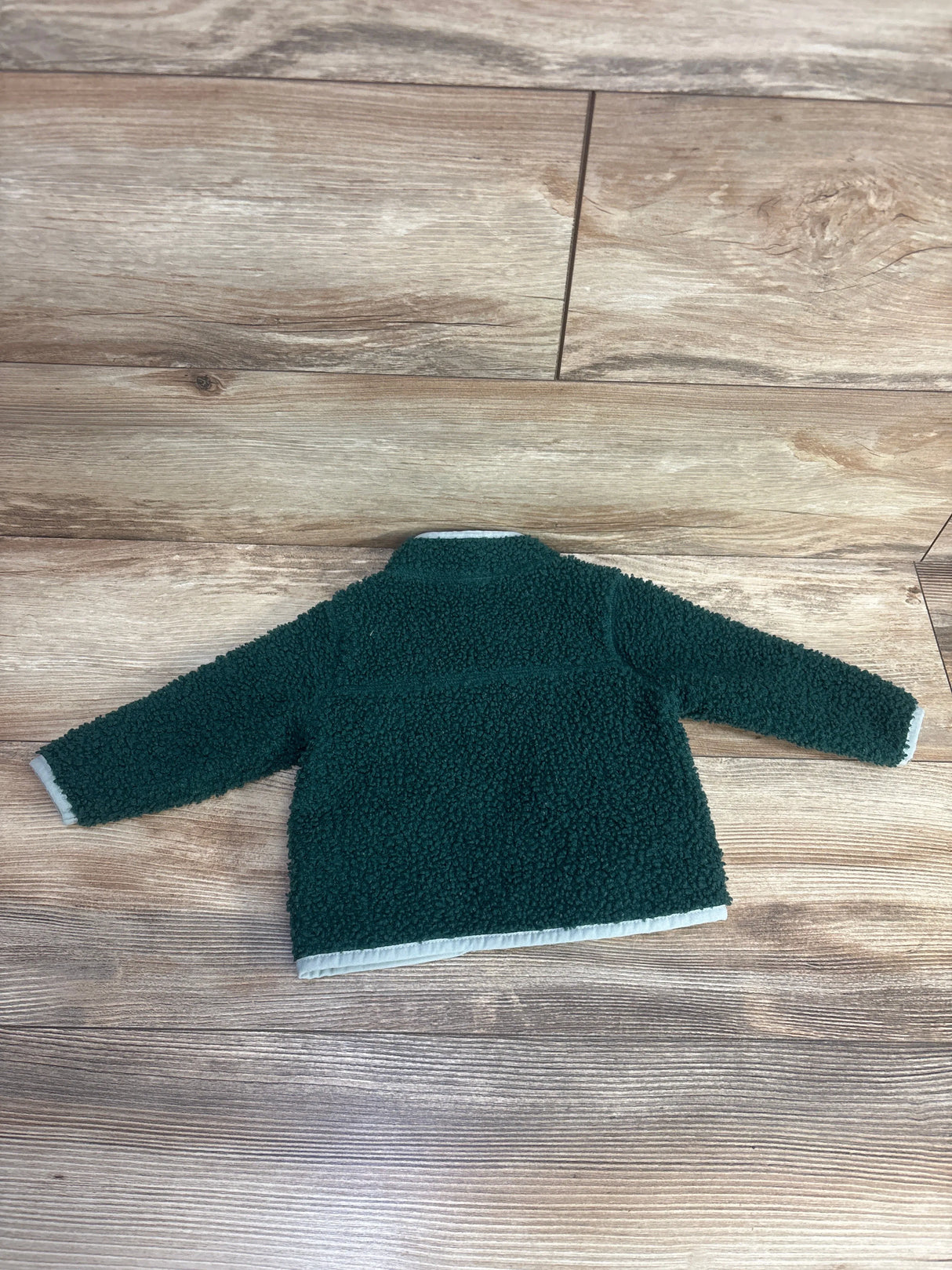 Cat & Jack Sherpa Full Zip Fleece Green sz 6-9m