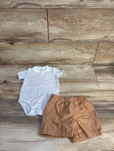 Carter's 2pc Bodysuit & Shorts Set White sz 9m