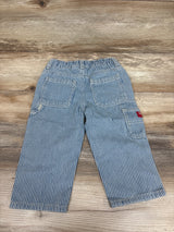 NEW Oshkosh Wide Leg Striped Drawstring Pants Blue sz 18m