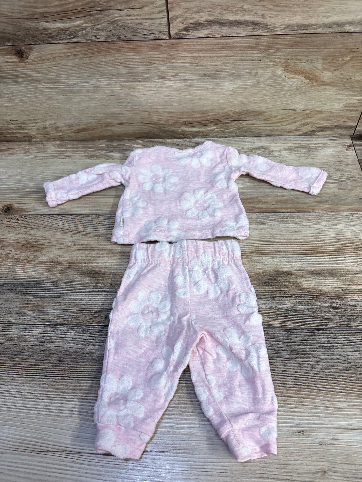 Huggies 2pc Long Sleeve Shirt & Pants Set Pink sz Newborn