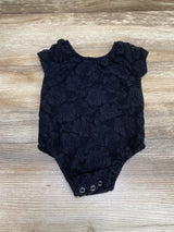 Bailey's Blossoms Lace Bodysuit Black sz 18-24m