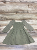 Happy Town Smocked Long Sleeve Button Dress Green sz 18-24m