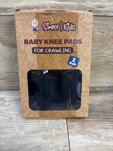 Simply Kids Baby Crawling Knee Pads Black sz 6-24m