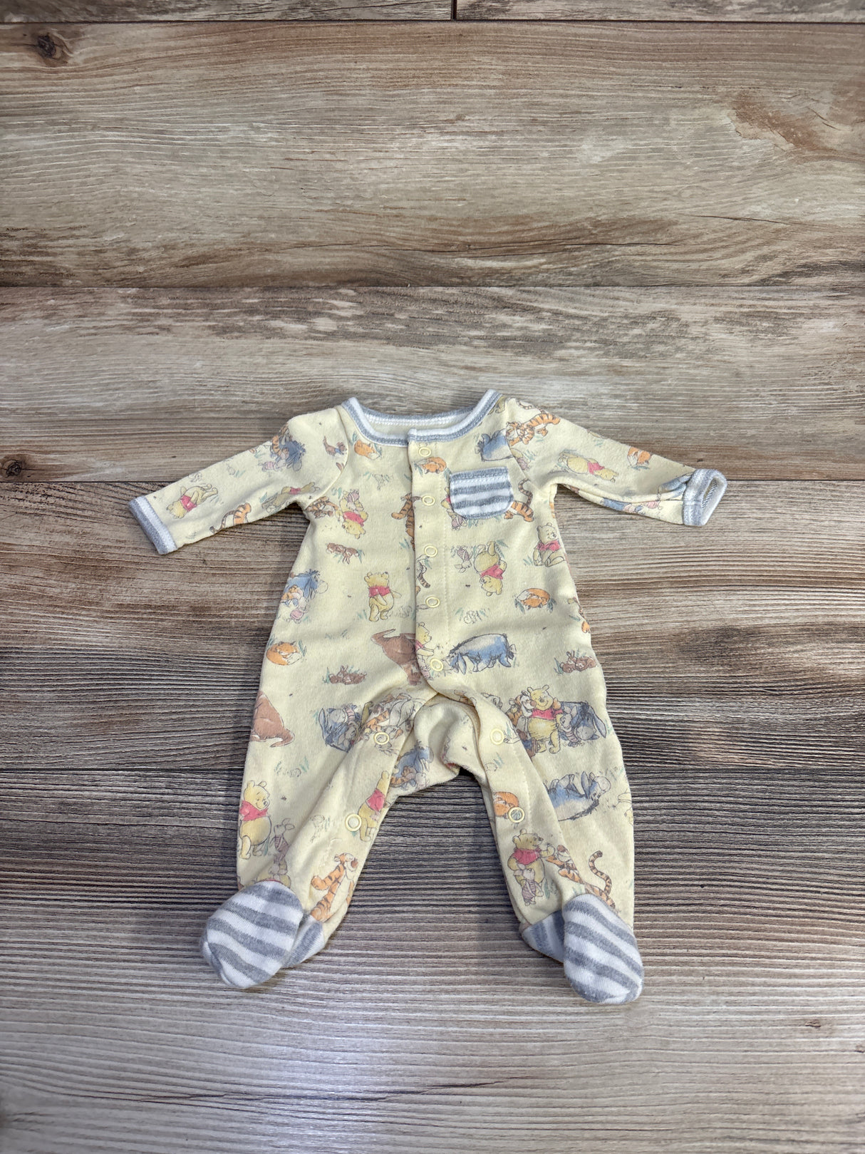 Disney Baby Winnie The Pooh Coverall Yellow sz Preemie