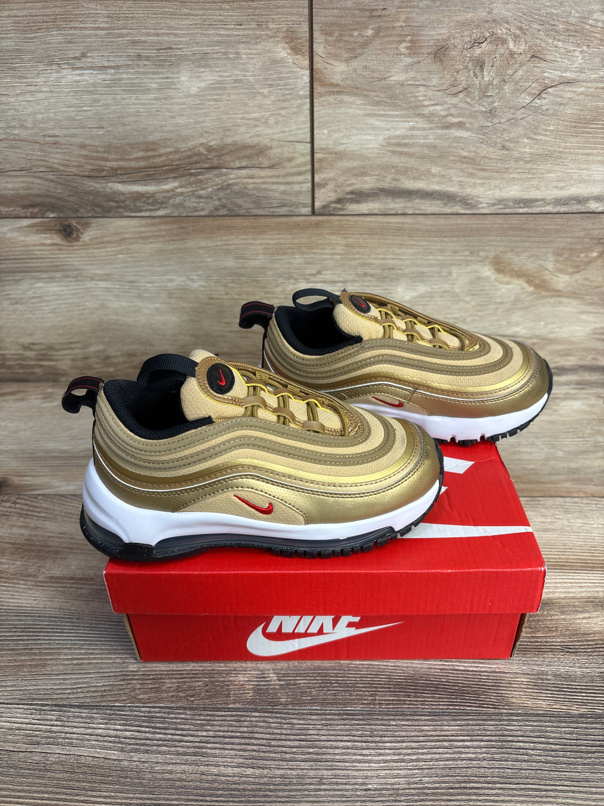 Nike Air Max 97 TD 'Metallic Gold' Sneakers sz 12c