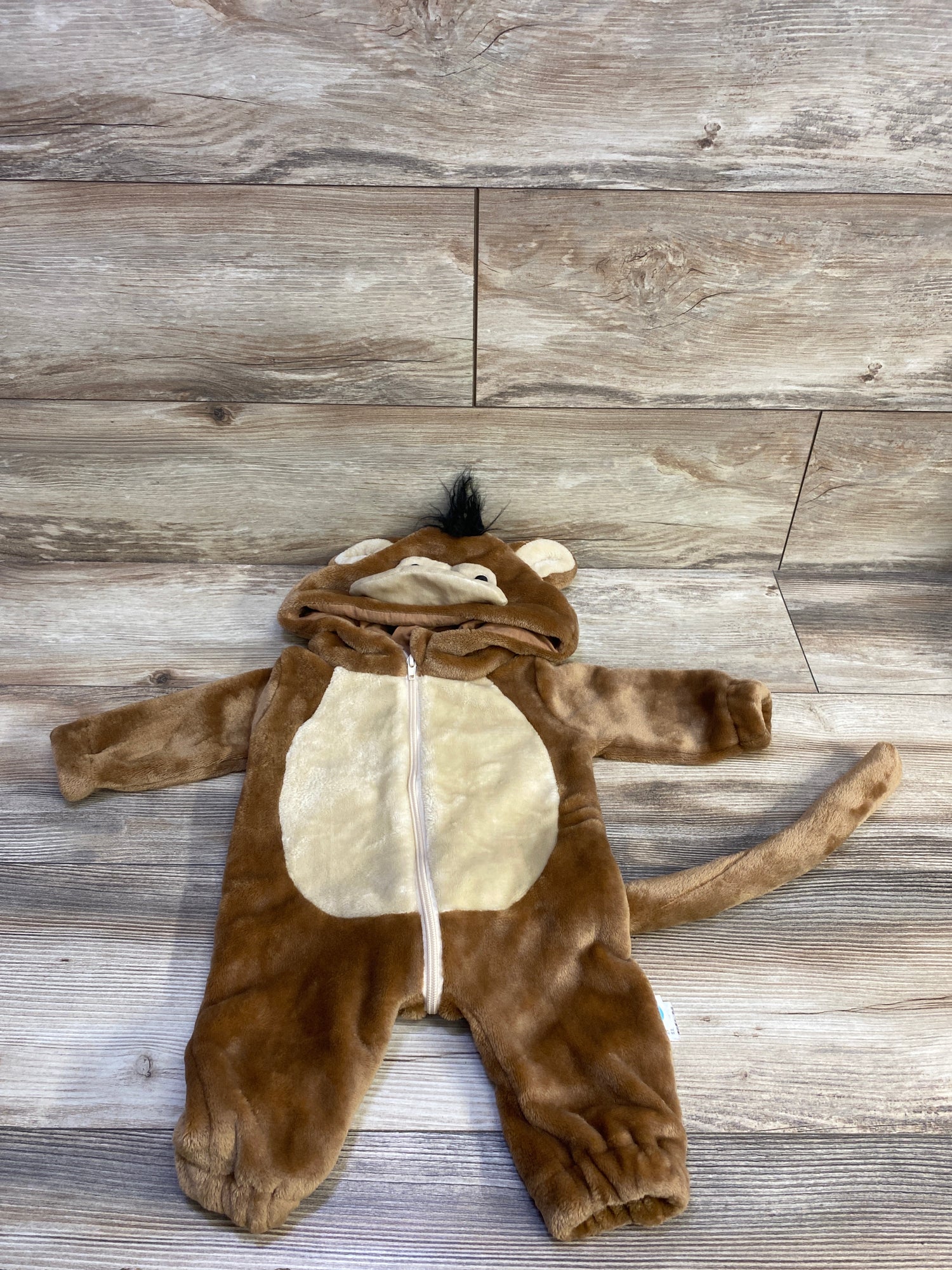 Plush Monkey Halloween Costume Brown sz 6-12m