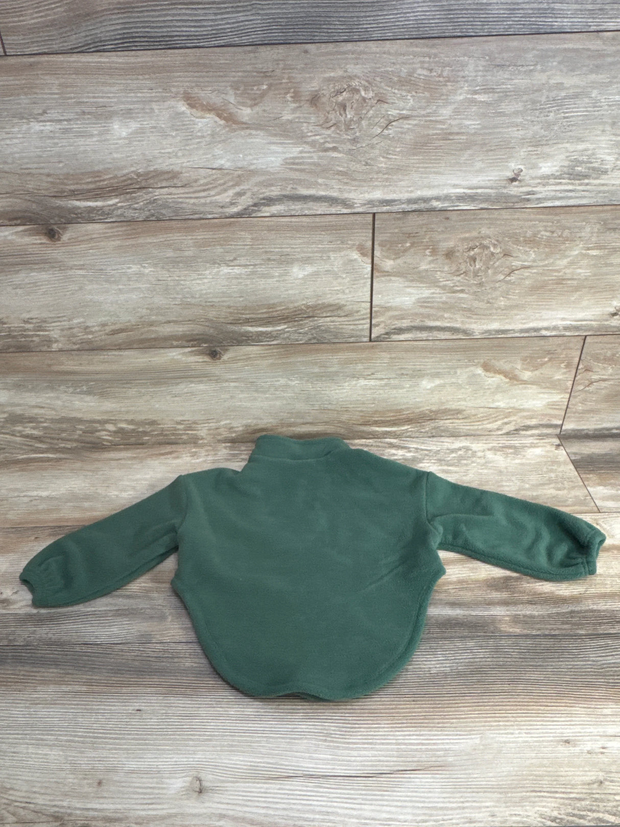Shein New York 1/4 Zip Fleece Pull Over Green sz 18-24m
