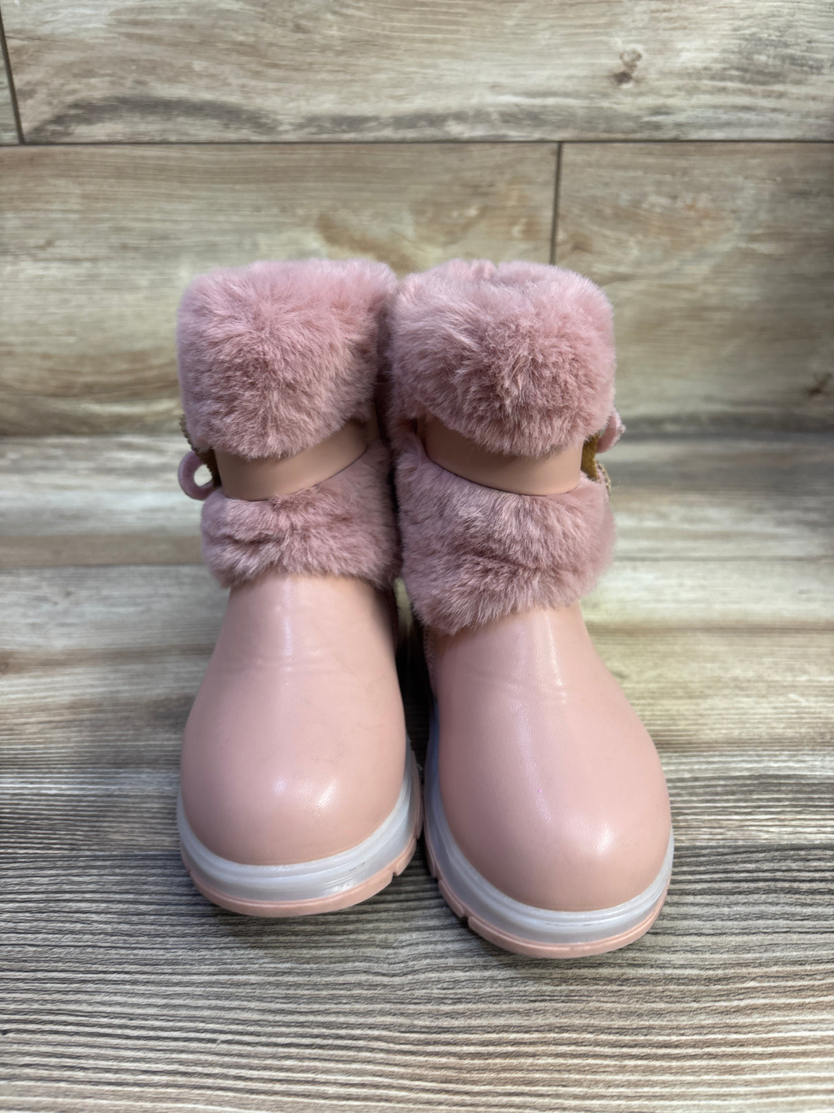 Belladia Faux-Fur Boots Pink sz 6c