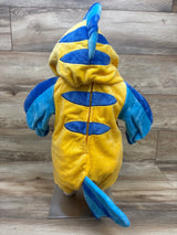 Disney 2pc The Little Mermaid Flounder Costume Yellow sz 12/18m