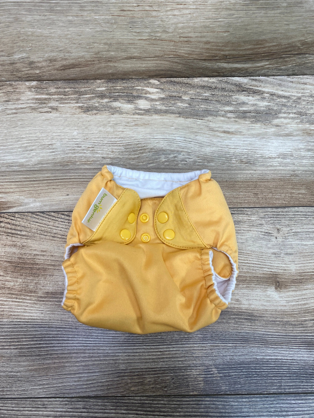 Bumgenius Reusable Adjustable Cloth Diaper Yellow sz 8-35lbs