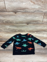 Cat & Jack Dinosaur Pullover Sweatshirt Black sz 2T