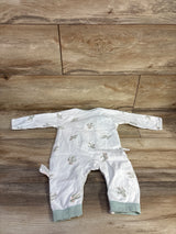 Cherie Kids Cactus Print Footless Kimono Sleeper White sz 3-6m