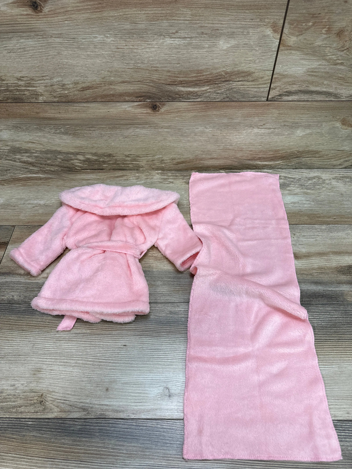 2pc Robe & Headwrap Pink sz 0-3m