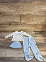 Levi's 3pc Shirt & Waffle Knit Pants Cream sz 9m