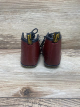 Dr. Martens Cherry Red Leather Crib Booties sz 2c