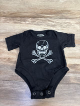 Pop Threads Skull and Cross Bones Poison Classic Retro Black sz 6m