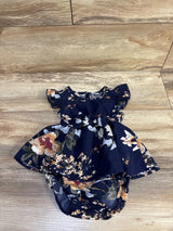 PatPat Floral Bodysuit Dress Navy sz 9-12m