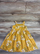 Carter's Linen-Blend Floral Sleeveless Dress Yellow sz 5T