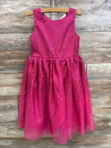 H&M Sequined Tulle Dress Hot Pink sz 5T