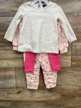 NEW Cynthia Rowley 4pc Mix & Match Sweatshirt Set Peach sz 12m