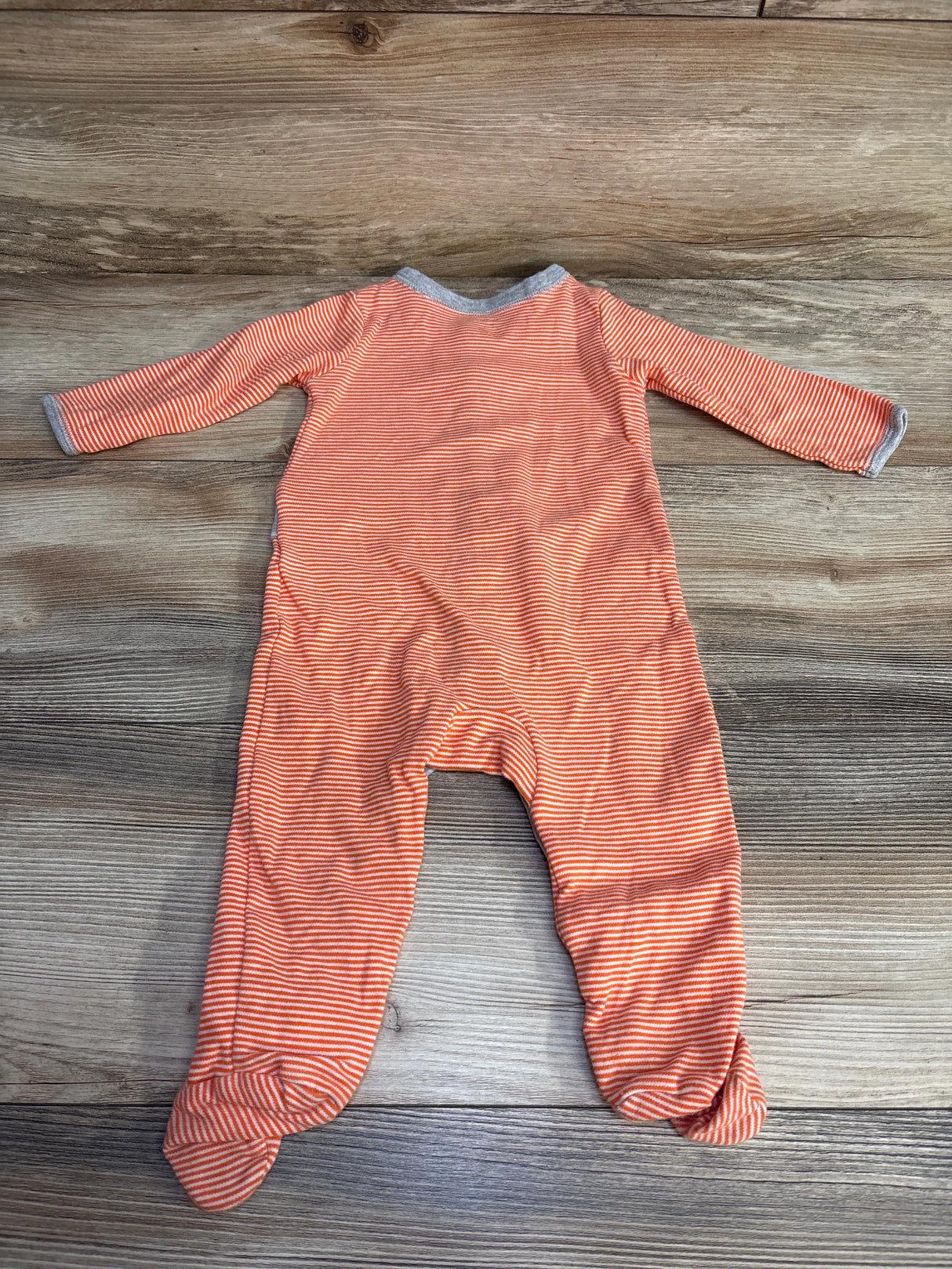 Carter's Striped Sleeper Orange sz 9m - Me n Mommy To Be