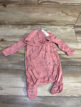 NEW Just One You 3pc Owl Print Kimono Bodysuit & Bottoms Pink sz 6m