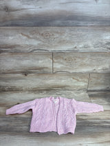 Cat & Jack Chunky Knit Open Front Cardigan Pink sz 12m