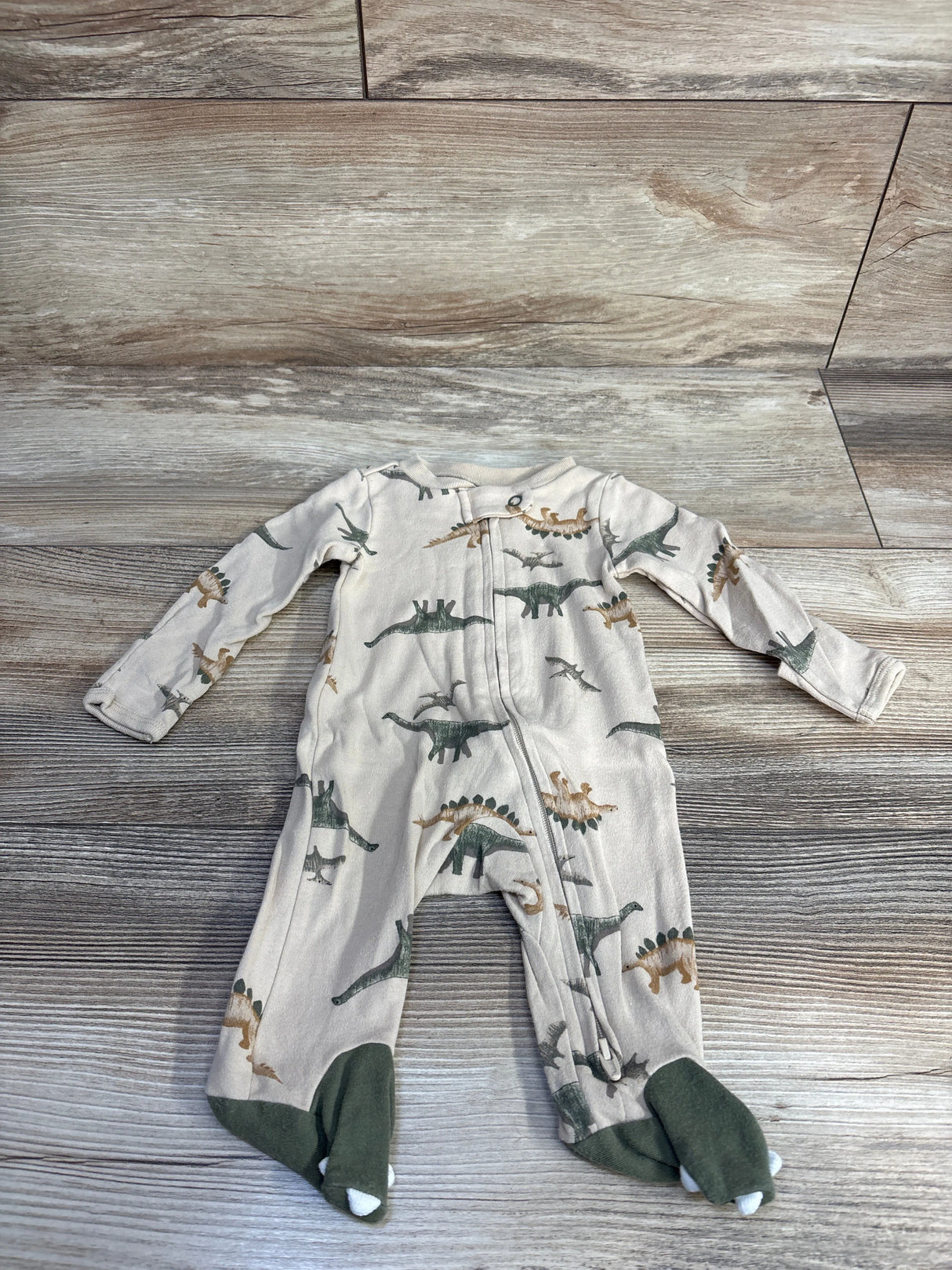 Carter's Dinosaur Sleeper Tan sz Newborn