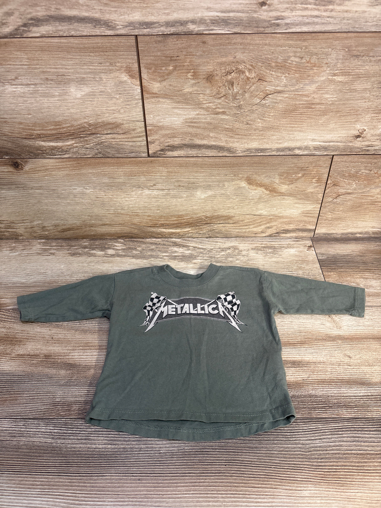 Cotton On Baby Metallica Shirt Green sz 3-6m