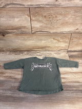 Cotton On Baby Metallica Shirt Green sz 3-6m