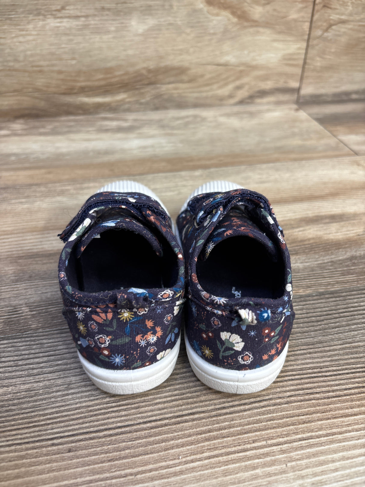 Cat & Jack Floral Parker Sneakers Navy sz 9c
