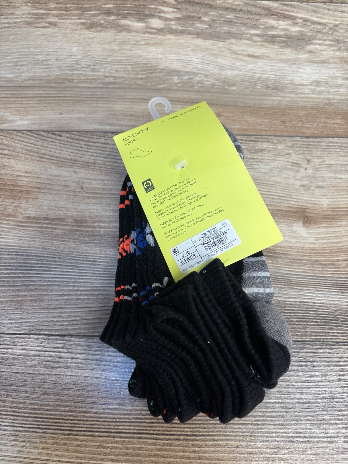 NEW All in Motion No-Show Socks 6pk sz 3-10