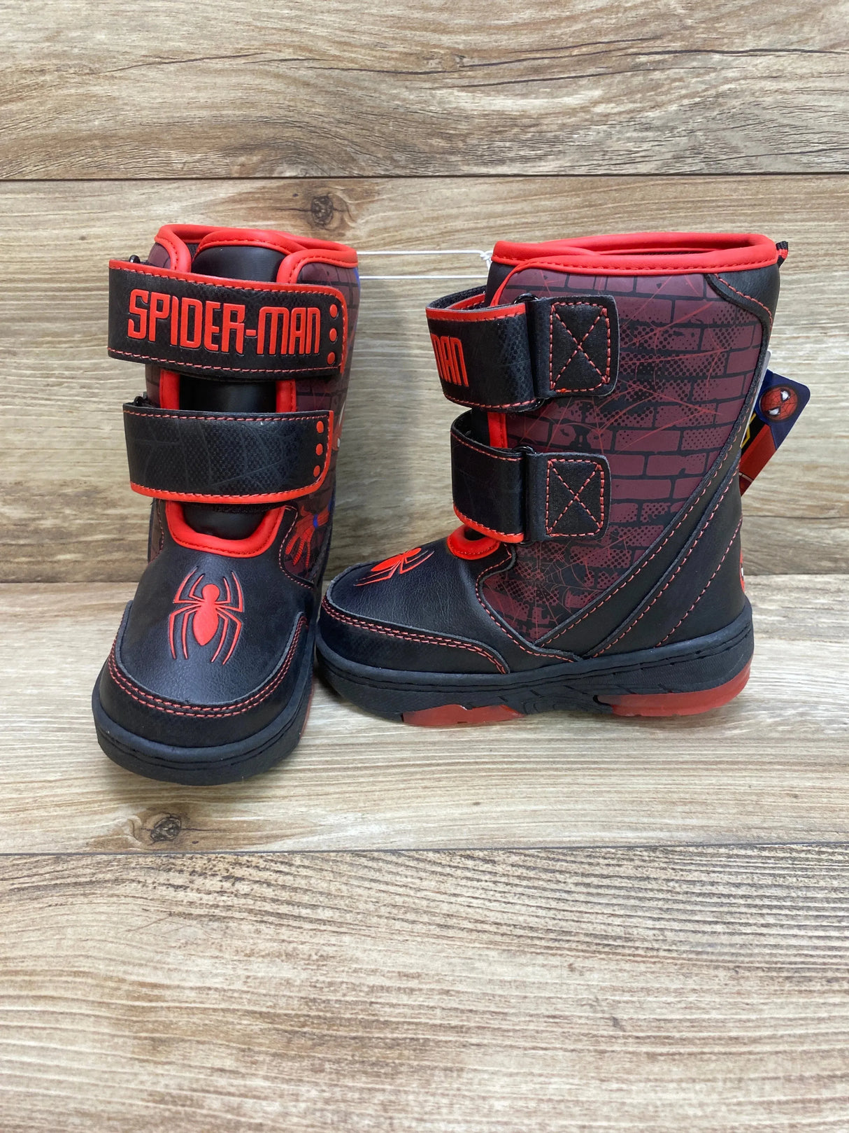 NEW Marvel Toddler Boys' Spider-Man Winter Snow Boots sz 7c