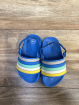 Wonder Nation Slide Sandals Blue sz 5-6c