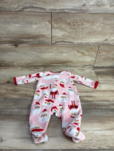 Carter's Santa Blanket Sleeper Pink sz 3m