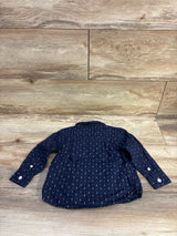 Children's Place Button Up Shirt Navy sz 12-18m