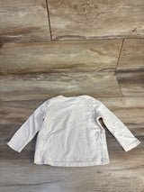 Old Navy Valentines Day Cat Shirt Ivory sz 12-18m