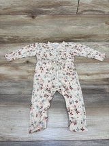 Jessica Simpson Knit Side Snap Coverall Beige sz 3-6m