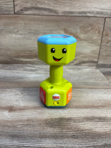 Fisher-Price Laugh & Learn Countin' Reps Dumbbell Rattle Green
