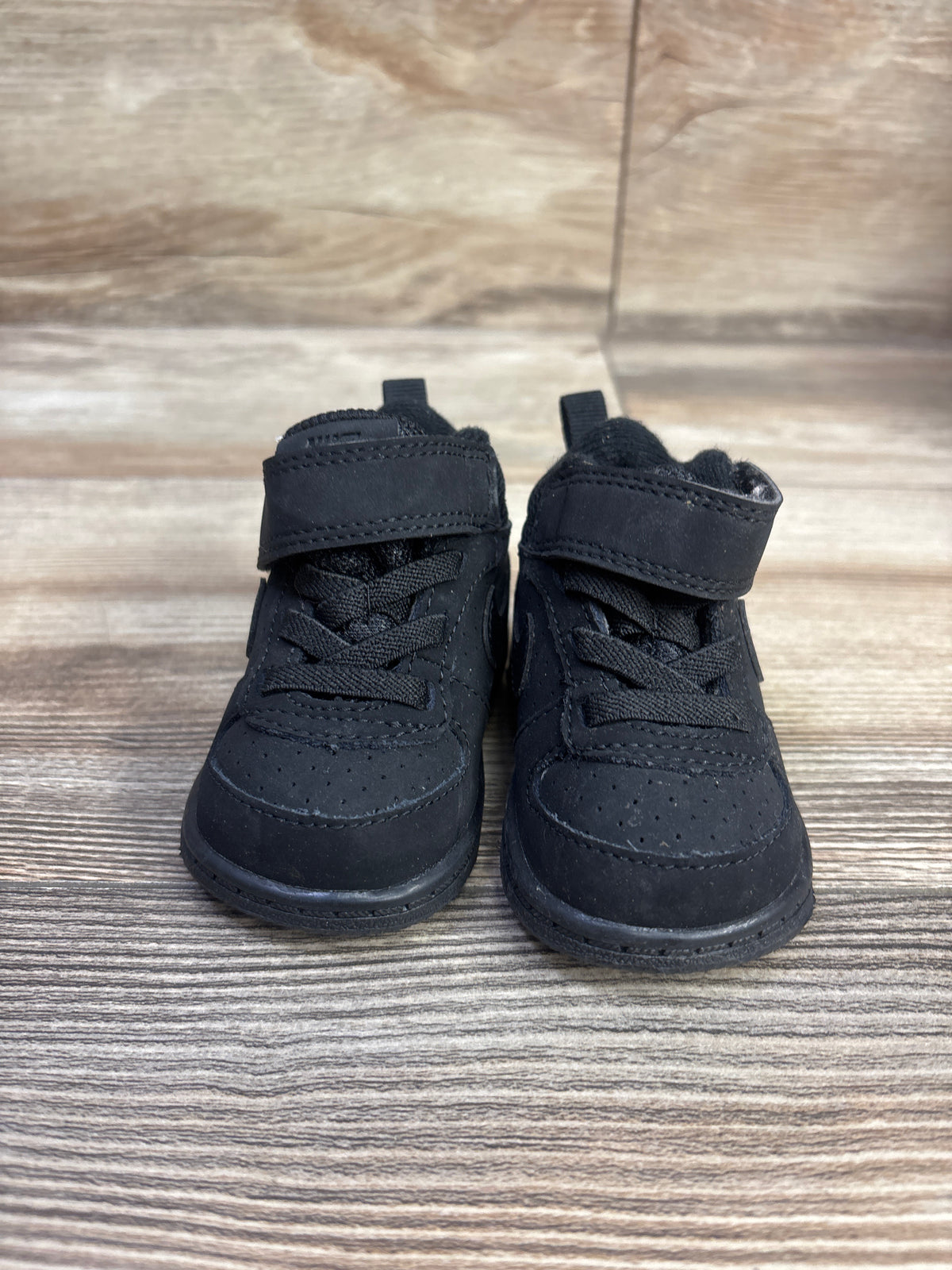 Nike Court Borough Mid TD 'Triple Black' Sneakers sz 2c