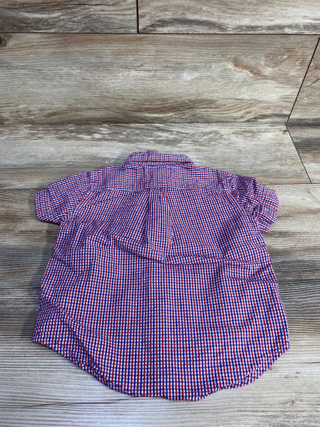 Ralph Lauren Gingham Button Down Shirt Red sz 2T - Me n Mommy To Be