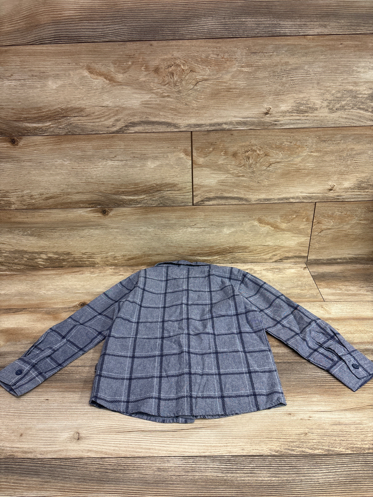 Beverly Hills Polo Club Long Sleeve Button-Up Shirt Blue sz 5/6T