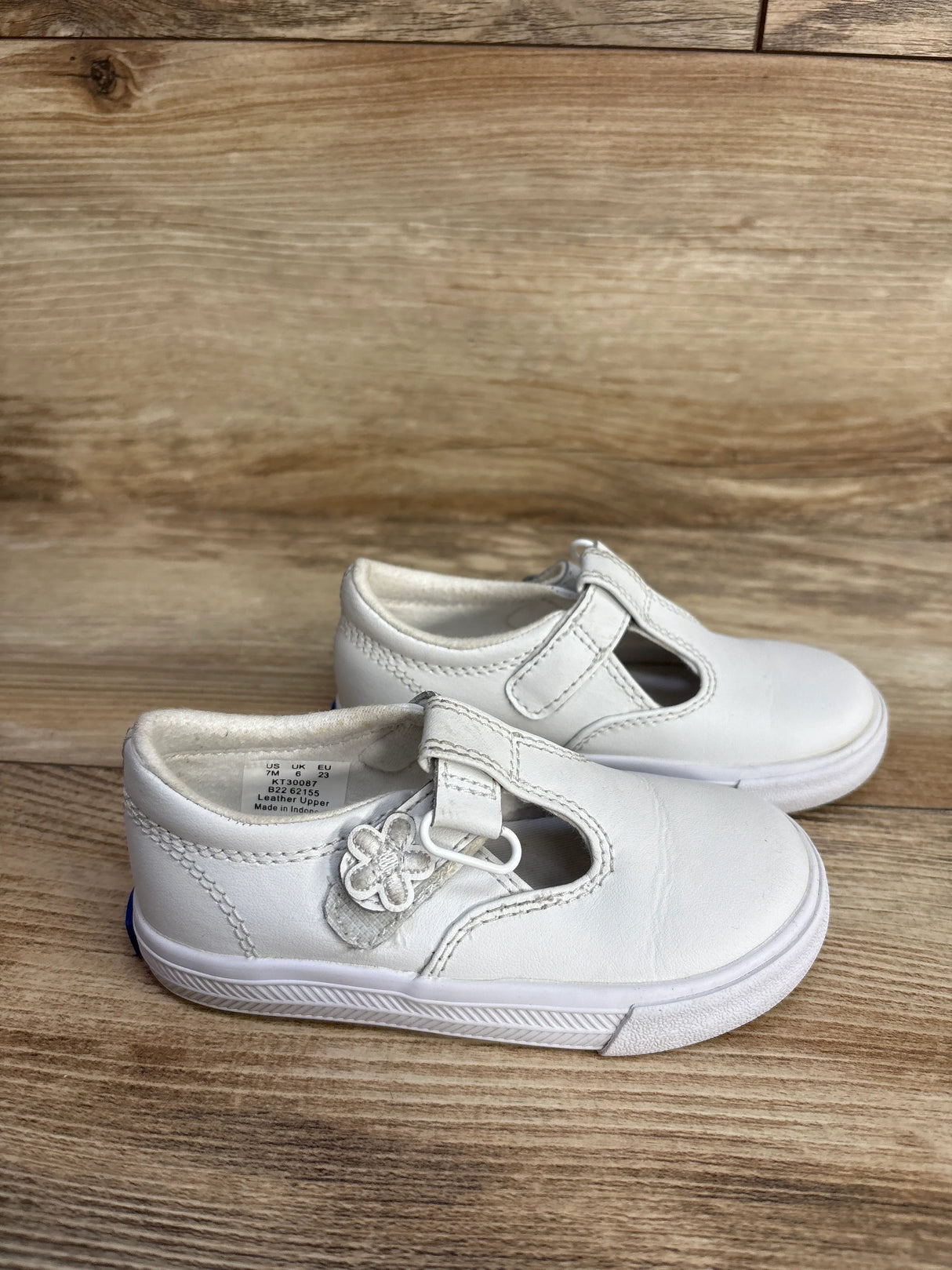 Keds Daphne White Leather Mary Jane Sneakers White sz 7c