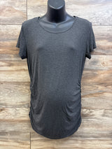 SmallShow Side Ruched Maternity Shirt Grey sz Large
