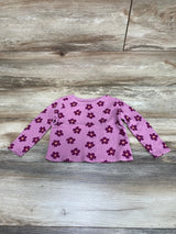 Old Navy Thermal Floral Shirt Purple sz 2T