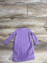 NEW Shein Ribbed Long Sleeve Dress Lilac sz 12-18m